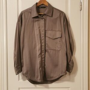 Zara grey/purple blouse